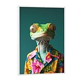 artboxONE Poster mit weißem Rahmen 18x13 cm Tiere 