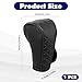 Leather Car Gear Shift Knob Cover, Durable Anti-Slip Car Gear Shift Cover Upgraded Cars Decorative Accessories Soft Breathable Shifter Stick Protector for Cars, Suvs, Trucks (Black)
