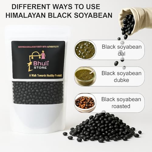 Image of Bhuli Store Bhatt Dal 500g | Black Soyabean | Pahadi Bhat Ki Dal from Foothills of Uttarakhand - High Protein & 100% Natural