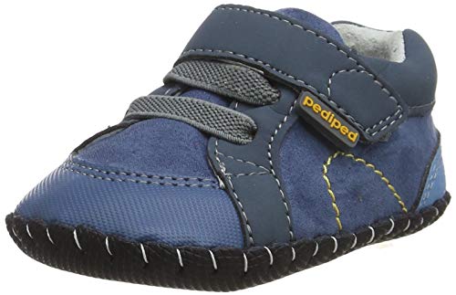 pediped baby-boys Sneaker Crib Shoe, Navy, 4-4.5 M US