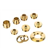 KATSU Tools Brass Router Guide Bush Bushing Set with Case - 10 Pieces