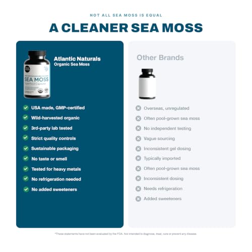 Atlantic Naturals Organic Irish Sea Moss Capsules (120 ct) — view 6