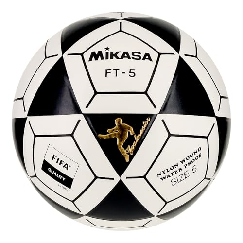 Mikasa FT5 Goal Master Soccer Ball/Foot Volleyball Black/White Size 5