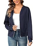 Totatuit Zip Up Sweaters Jacket For Women Lightweight Jackets Zipper Sweatshirts Cardigans