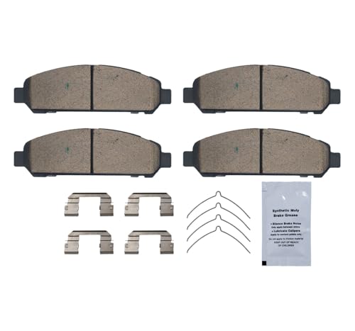 Image of HUSCH D1401 Front Ceramic Brake Pads Kit Fit For Toyota Venza 2009-2016