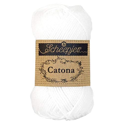 Scheepjes - Scheepjes Catona 106 Snow White Yarn - 1x25g