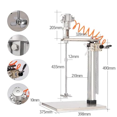 Misturador De Tinta PneumáTico AutomáTico A Ar | Agitador De ElevaçãO De Liquidificador De 5 GalõEs