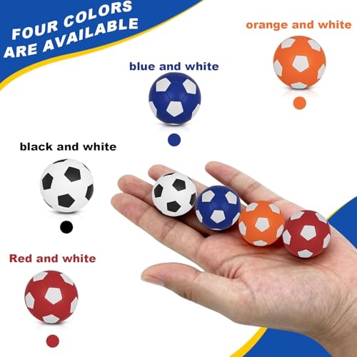Leyrens 12 Stück Tischfußball Kickerbälle 32mm, Tischfussball Bälle Ersatzbälle, Vielfarbigkeit und langlebig, Mini Tischkicker bälle Fußballspiel, Zubehör für Kickertische und Tischfußballspiele