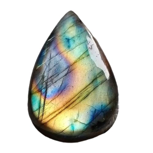 Cabochon labradorite véritable 32x20mm pour remplacer une pierre de bague