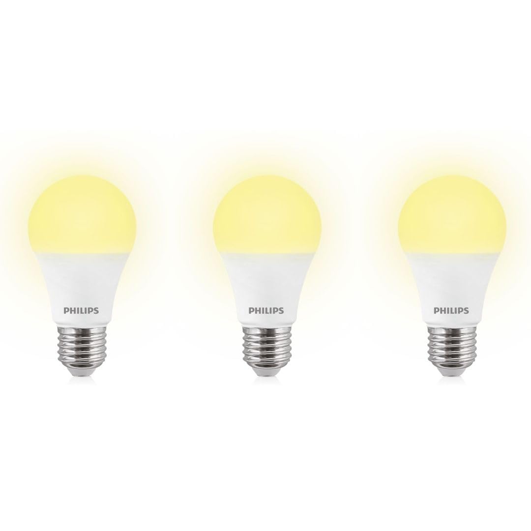 PHILIPS Stellar-Bright 12-Watt E27 Base LED Bulb (Golden Yellow) - Pack of 3