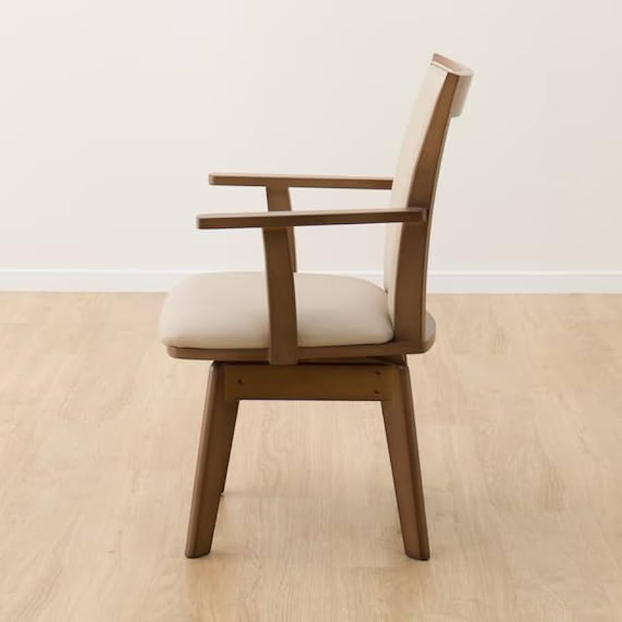 (送料込み)【ニトリ　回転式ダイニングチェアライジング　ミドルブラウン】 回転式ダイニングチェア(ライジング MBR/DBR) | ニトリネット