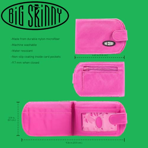Image of Big Skinny Women's Taxicat Bi-Fold Slim Wallet, Holds Up to 25 Cards