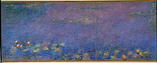 Tableau nymphéas Monet déco salon pour créer une ambiance zen et lumineuse