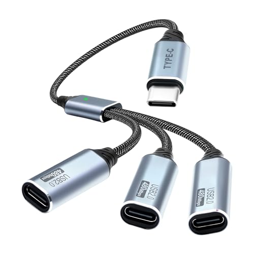 Amazon.co.jp: Duttek マルチ USB-C スプリッ分岐ターケーブル、USB