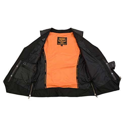 Image of Milwaukee Leather Premium Motorcycle Biker Rider Leather Vest for Women |LKL|ML|MLL|SH