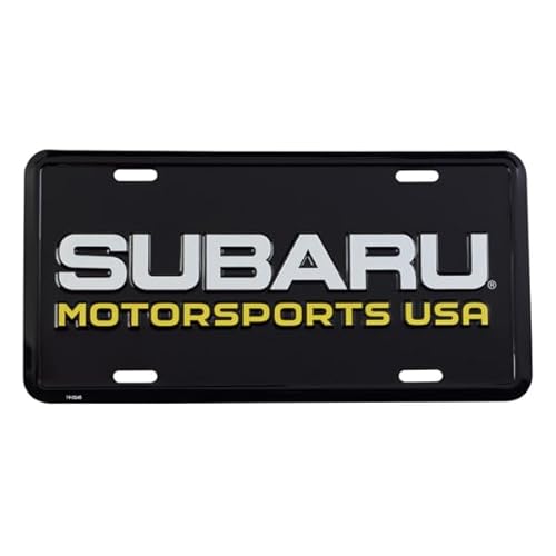 Subaru Motorsports USA Logo Embossed Metal Sign Plate 12x6 Crosstrek WRX Sti Outback Forester Rally Genuine OEM