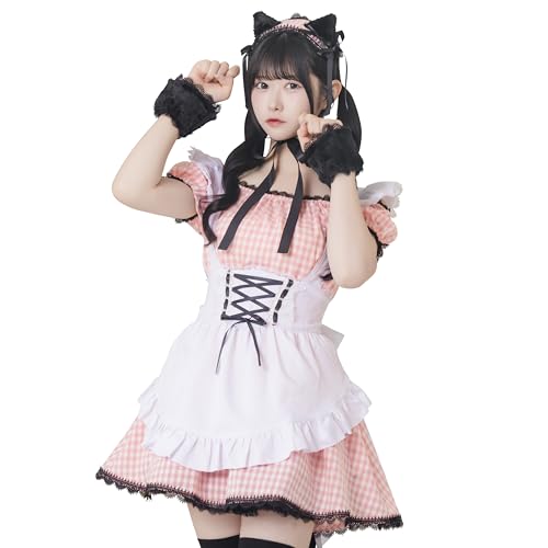 ［クリアストーン］ リリカルパレット コスプレ ハロウィン ギンガムねこメイド JamsCollection レディース ...