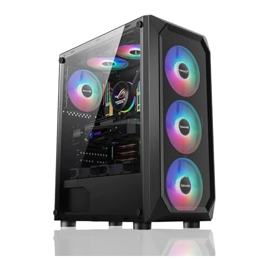 TitanFusion Gaming PC - AMD Ryzen 5 5600X, GeForce RTX 4070, 16GB DDR4, 1TB KC3000 PCIe 4.0 SSD, Windows 11 Pro, 6 RGB Fans