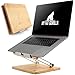 Produktbild MY FAT GORILLA Laptop Ständer aus Bambus höhenverstellbar, ergonomische universal Halterung für Notebook Ständer Holz, kompatibel für 10-16 Zoll, Laptopständer, Laptop Halterung, Laptop Stand