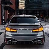AUTRAGO Rear Trunk Spoiler Wing for BMW 5 Series G30 G31 G38 530i 540i F90 M5 2017-2023 CS Style (Gloss Black)