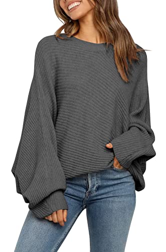 Image of Mafulus Womens Oversized Sweater Fall Winter Slouchy Pullover Jumper Tops