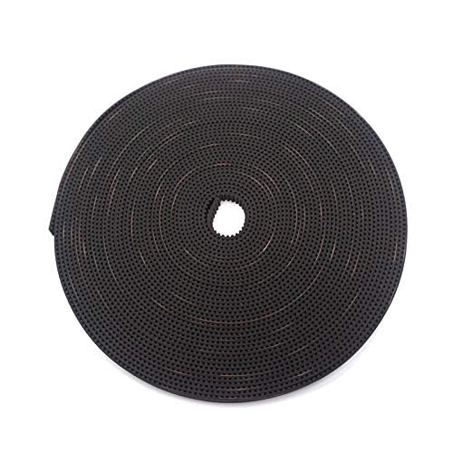 REES52 3D Printing GT2 Timing Belt, 5 Meters (32.8ft) GT2 Open Timing Belt 2mm Pitch 6mm Width Rubber Fiberglass Fit for RepRap Prusa Mendel Rostock CR-10 Ender 3 3D Printers - Black-image-11