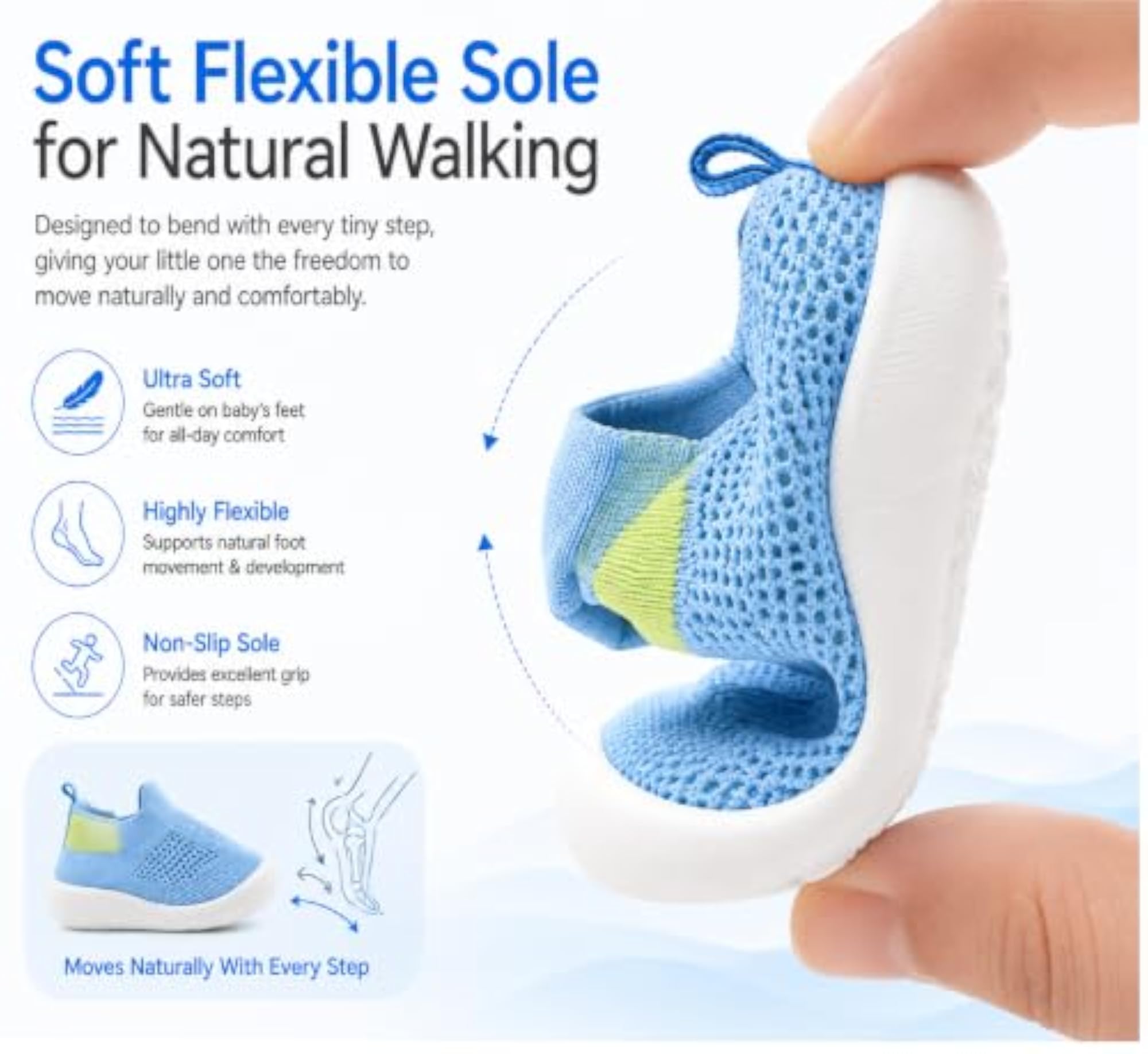 Breathable Knit Slip-On Shoes for Infants