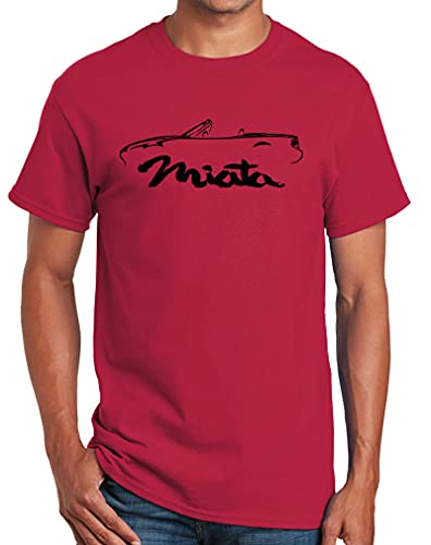 1989-97 Miata Sports Car Classic Outline Design Print Tshirt