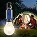 Solar Rechargeable Hooked Camping Light, LED Solar Tent Lights for Camping with Clip Hook, Portable Hanging Light Bulb for Hiking Fishing Outdoor.