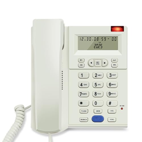 Téléphone fixe filaire de bureau avec filtre antibruit pour hôtel
