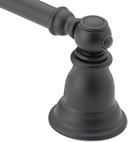Moen YB5424WR Kingsley 24-Inch Bathroom Single-Towel Bar, Wrought Iron