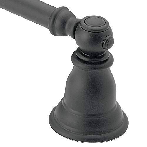 Moen YB5424WR Kingsley 24-Inch Bathroom Single Towel Bar, Wrought Iron