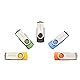 Intenso Basic Line 5X 16 GB USB-Sticks USB 2.0 mit praktischen Beschriftungsetiketten, Gelb, Grün, Schwarz, Blau + Orange, mit silbernem Metallbügel, 5er Pack