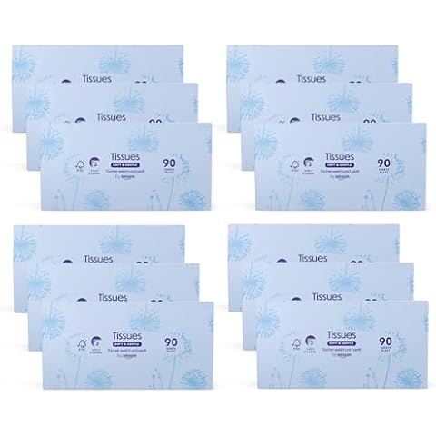 by Amazon 3-Ply Facial Tissues, 1080 Count Cover