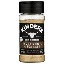 Kinders Organic Roasted Garlic Salt Rub, MSG Free, USDA Organic, 4 Ounce Pack Of 8