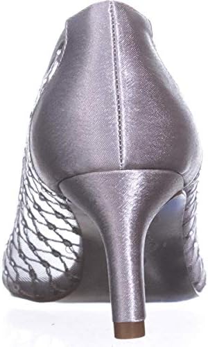 Adrianna Papell Womens Jamie Rhinestone Peep-Toe Heels Silver 11 Medium (B,M) | Image 5