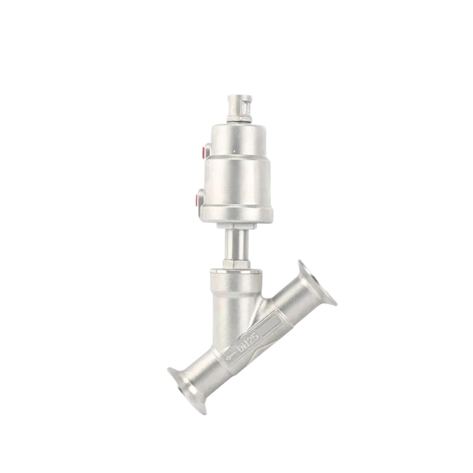 Vanne pneumatique de type Y en inox pour brasserie et production locale
