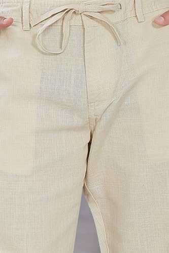 Image of DIVISIVE Men's Relaxed Fit Cotton Linen Blend Trousers