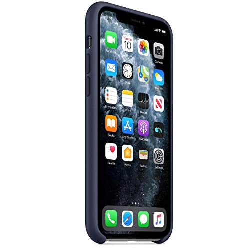 Image of (Open Box) Apple iPhone 11 Pro Silicone Case - Midnight Blue - MWYJ2ZM /A