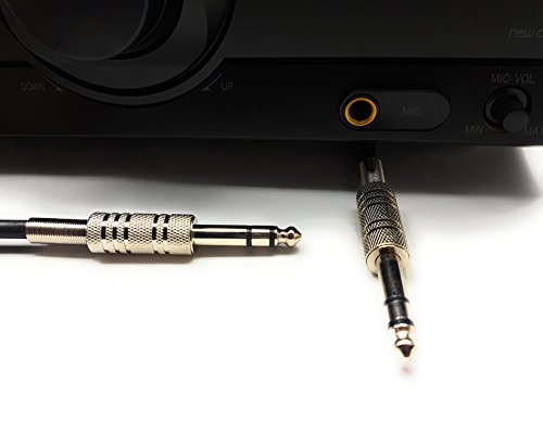 MainCore 5m Long Stereo Jack 6.35mm to 6.35mm Stereo Jack/METAL/Plug to Plug/Cable Lead (Available in 0.50m, 1m, 3m, 4m, 5m, 6m) (5m) - Image 4