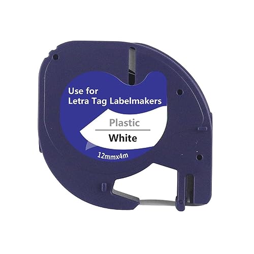 Kit 5 Fitas Plásticas Para Dymo Letratag 91201