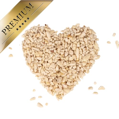 Lyra Pet® | 25 kg Erdnusskerne weiß gehackt | Ideal für Kleine Vögel & Jungtiere | Wildvogelfutter für Sommer & Winter | Fetthaltig & Nährstoffreich | Energiespender für Wildvögel | Gehackte Erdnüsse