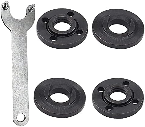 Homhelar Grinder Flange Angle Wrench Spanner Metal Lock Nut for Dewalt Milwaukee Makita 193465-4 Bosch Black & Decker Ryobi 4.5" 5" 5/8-11