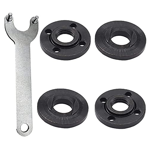 Homhelar Grinder Flange Angle Wrench Spanner Metal Lock Nut For Dewalt Milwaukee Makita 193465-4 Bosch Black & Decker Ryobi 4.5" 5" 5/8-11 #TOP3
