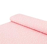 jersey punkte gold HOHE QUALITÄT: Der Stoff ist hergestellt aus 95% Baumwolle, 5% Elasthan // Öko-Tex Zertifikat nach Standard 100// Pflege: Waschbar bei 30°C - Bügeln Stufe 1-2 // Eigenschaft: weich, blickdicht, hautsympathisch und bi-elastisch // Hergestellt in Europa // Stoffart: Jersey //