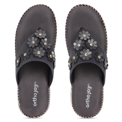 Image of ORTHO JOY doctor Fancy Footwear for women || Orthopedic Women's Fancy Slipper /Sandal For Women