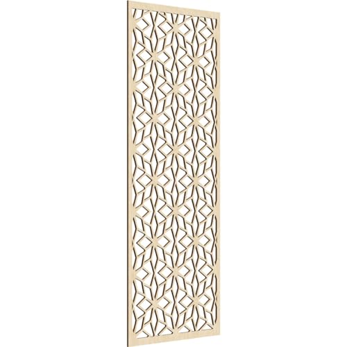Image of Lake Decorative Pierced Fretwork Wood Wall Panels, 33 3 /8 inchW x 84 3 /8 inchH x 3 /8 inchT, Birch
