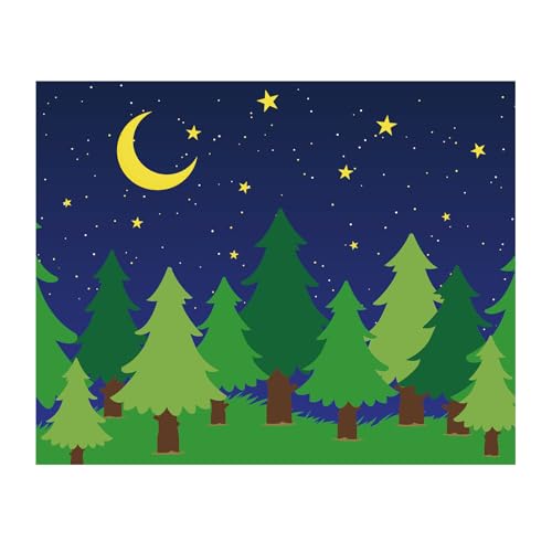 Fondo Fotográfico para Camping Bosque 8x10 ft miniatura 1