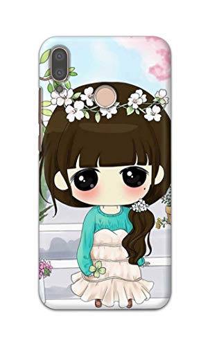 Image of PRINTFIDAA Cartoon Girl Printed Designer Hard Back Case Cover for Huawei P20 Lite /Huawei Nova 3e, ANE-LX1, ANE-LX2, ANE-LX3, ANE-LX2J -(SF) MVN1009