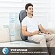 Comfier Massagesitzauflage mit Wärme, 2D/3D Shiatsu Massageauflage für Schulter und Rücken, Rückenmassagematte mit Wärmefunktion und Vibrationsfunktion,Geschenke für Männer/Frauen/Mama/Papa